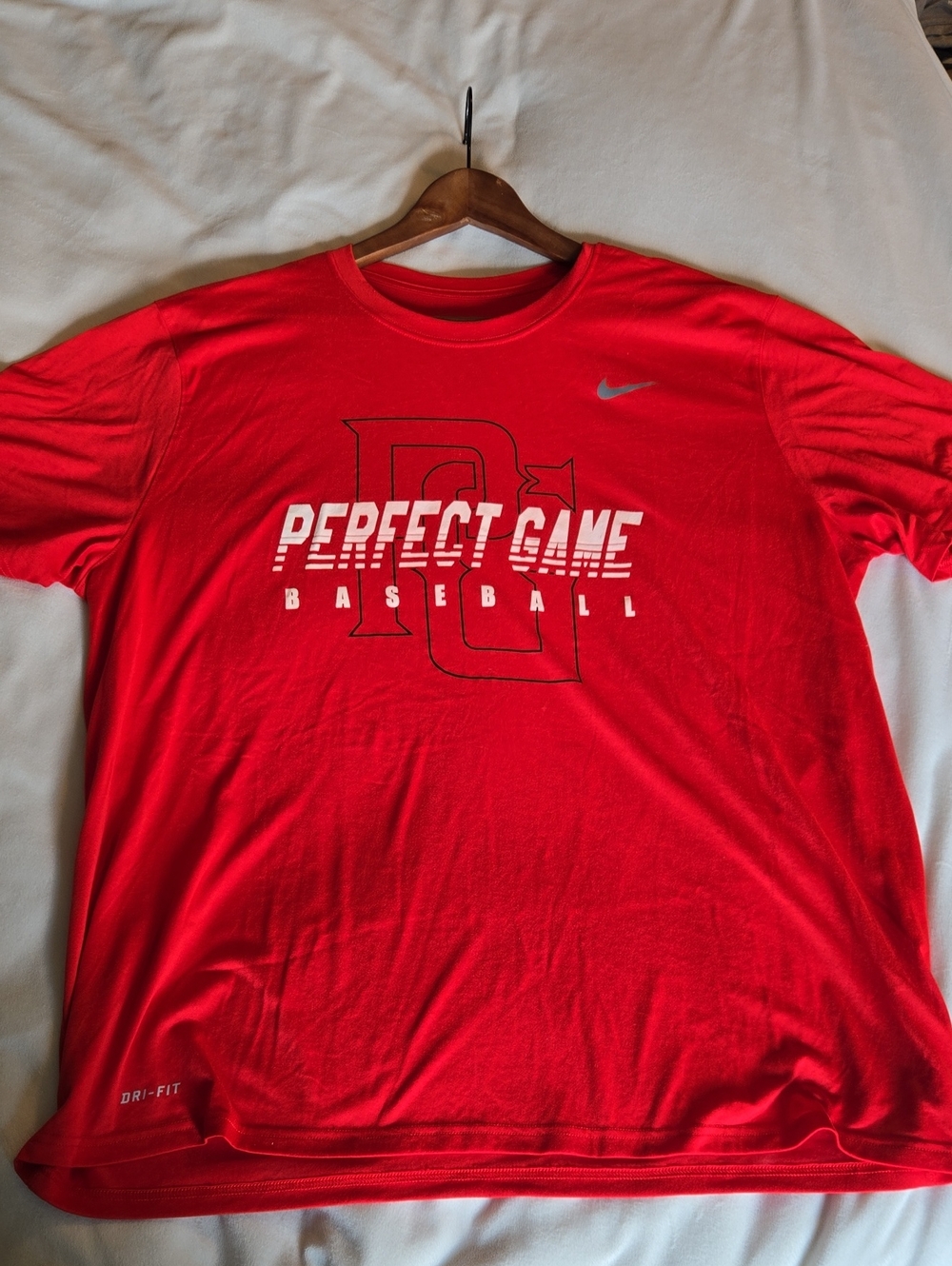 Nike Red Perfect Game Baseball Tee